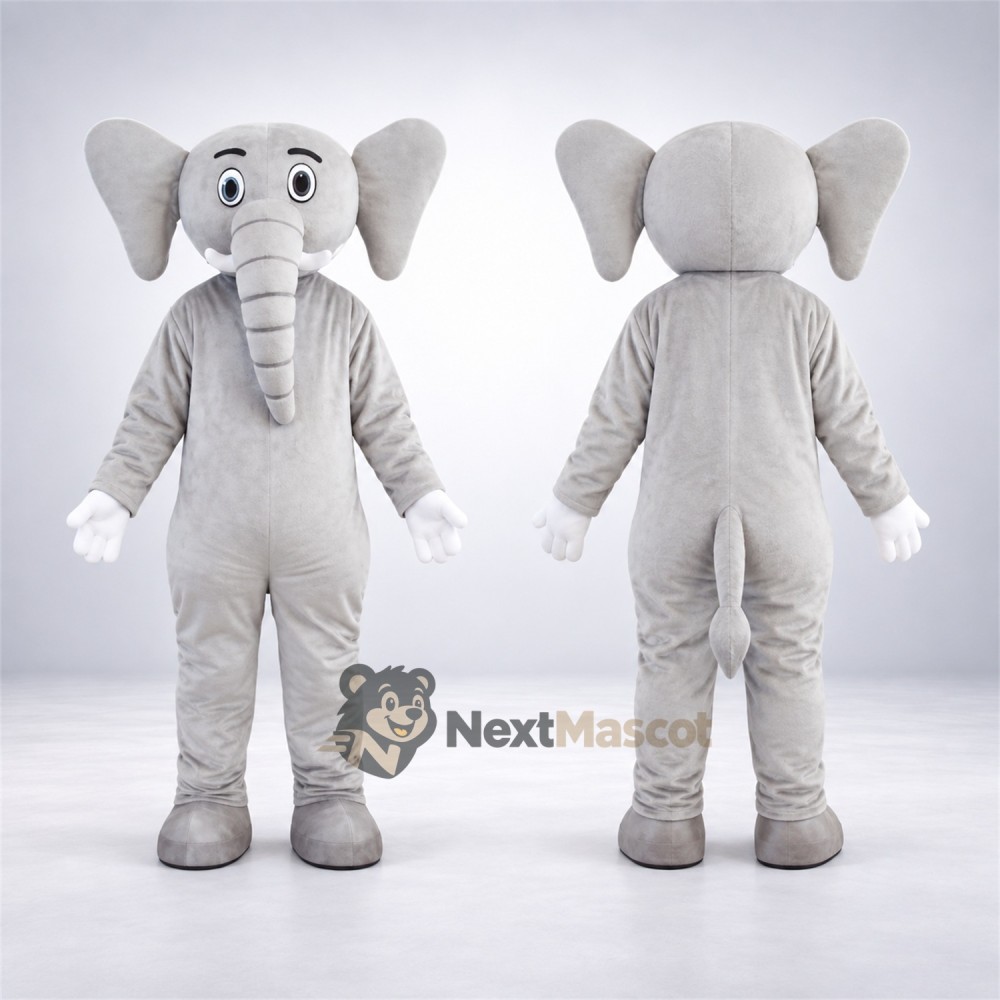 Elephant Mascot Costume - Gray for Team Events Elephant Mascot Costume - Gray for Team Events