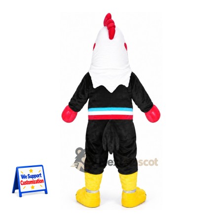 Rooster Mascot Costume - Black Outfit Rooster Mascot Costume - Black Outfit