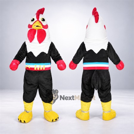 Rooster Mascot Costume - Black Outfit Rooster Mascot Costume - Black Outfit