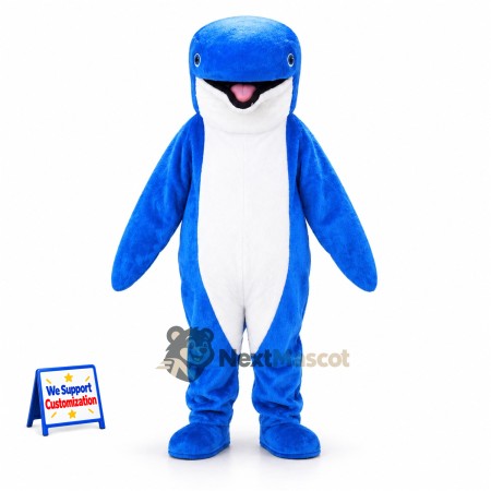 Dolphin Mascot Costume - Blue for Aquarium Events
