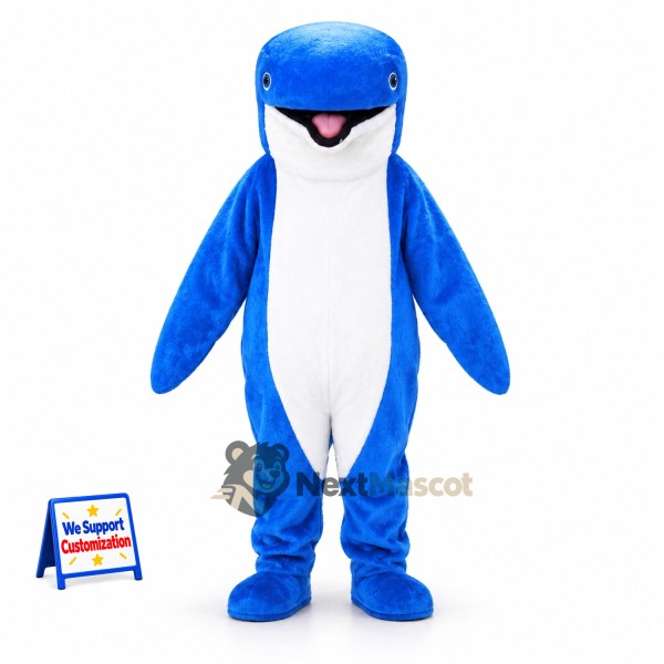 Dolphin Mascot Costume - Blue for Aquarium Events