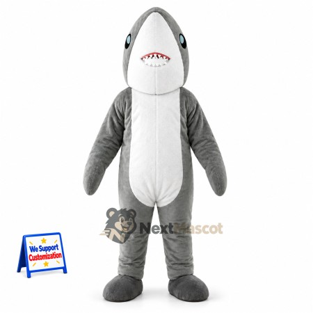 Shark Mascot Costume - Gray for Ocean Awareness Shark Mascot Costume - Gray for Ocean Awareness