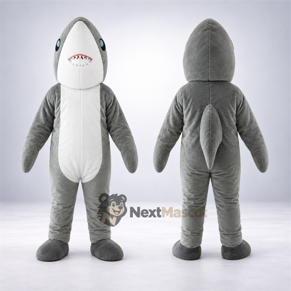 Shark Mascot Costume - Gray for Ocean Awareness Shark Mascot Costume - Gray for Ocean Awareness