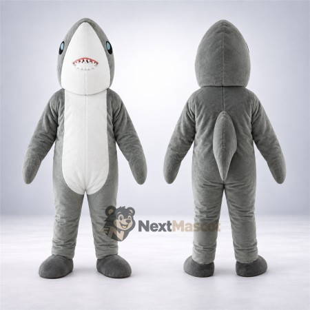 Shark Mascot Costume - Gray for Ocean Awareness Shark Mascot Costume - Gray for Ocean Awareness