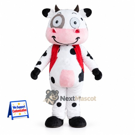 Cow Mascot Costume - Red Scarf Cow Mascot Costume - Red Scarf
