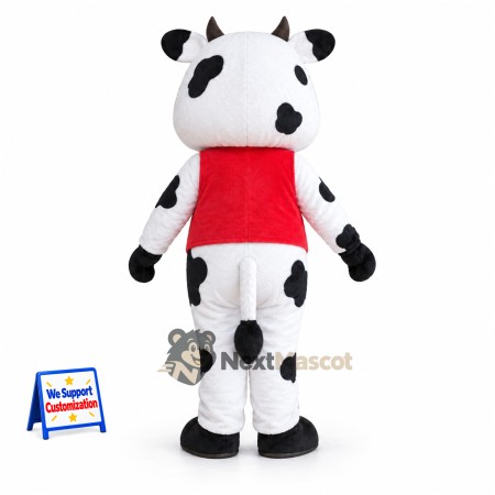 Cow Mascot Costume - Red Scarf Cow Mascot Costume - Red Scarf