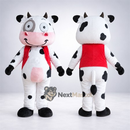 Cow Mascot Costume - Red Scarf Cow Mascot Costume - Red Scarf