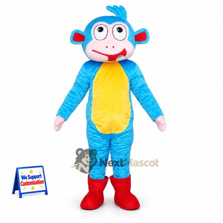Monkey Mascot Costume - Blue Monkey Mascot Costume - Blue