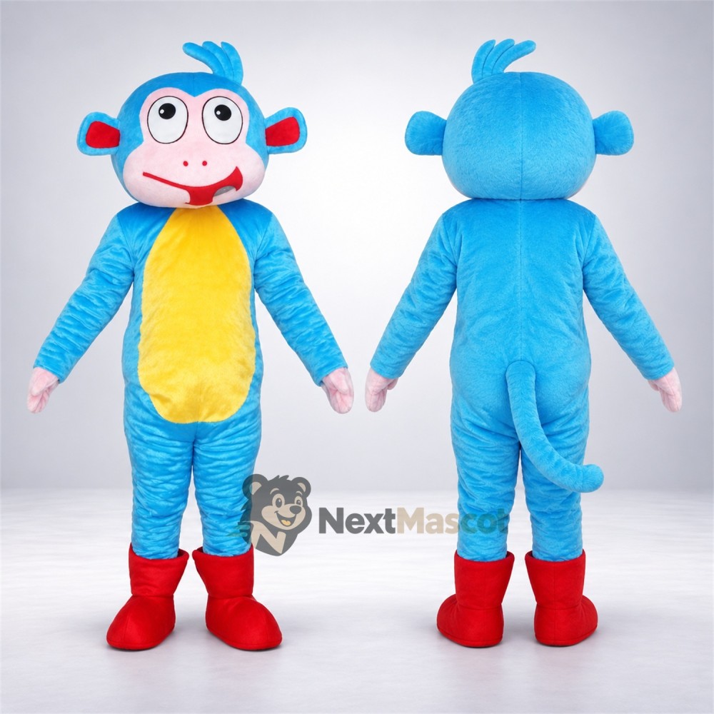 Monkey Mascot Costume - Blue Monkey Mascot Costume - Blue