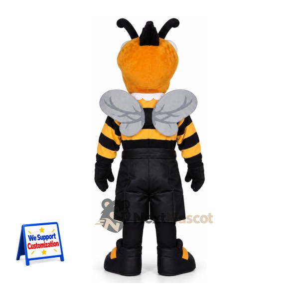 Wasp Mascot Costume - Black and White Uniform Wasp Mascot Costume - Black and White Uniform