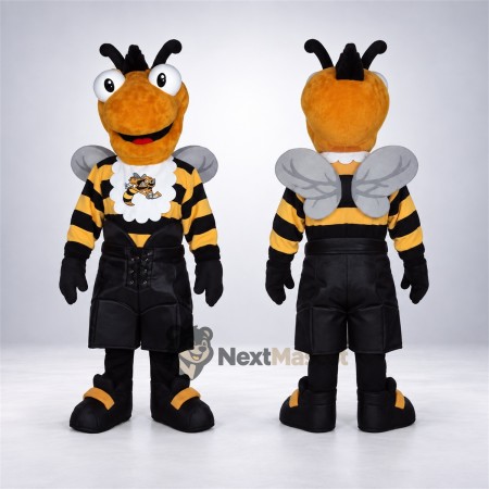 Wasp Mascot Costume - Black and White Uniform Wasp Mascot Costume - Black and White Uniform