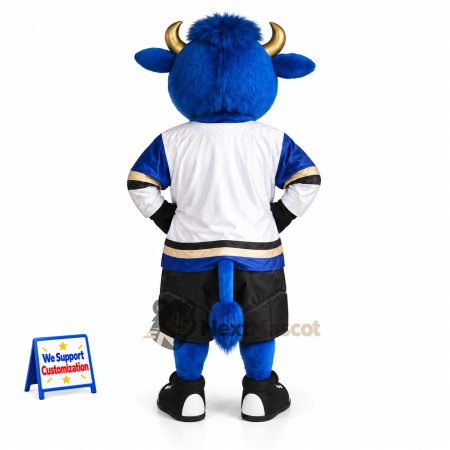 Bull Mascot Costume - Blue for Parades Bull Mascot Costume - Blue for Parades