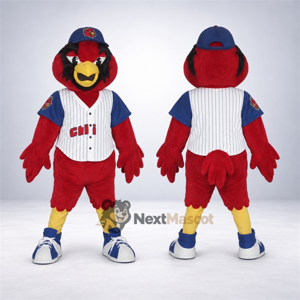 Bird Mascot Costume - Red for Festivals Bird Mascot Costume - Red for Festivals