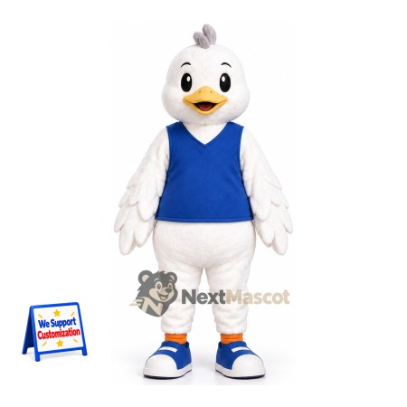 Bird Mascot Costume - White for School Events Bird Mascot Costume - White for School Events