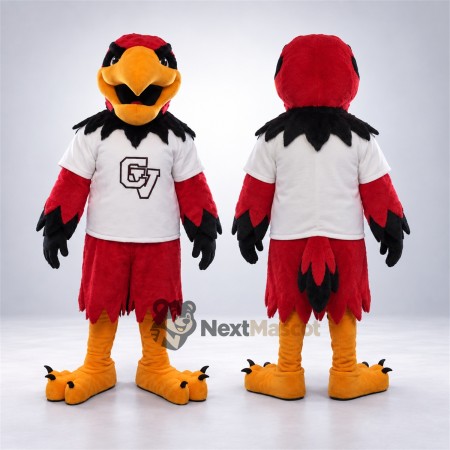 Eagle Mascot Costume - Red, White Shirt Eagle Mascot Costume - Red, White Shirt