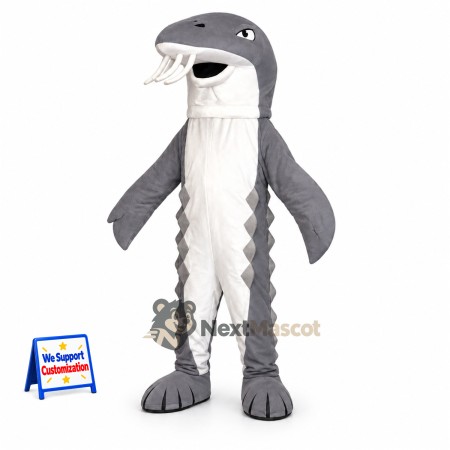 Catfish Mascot Costume - Gray for Parades Catfish Mascot Costume - Gray for Parades