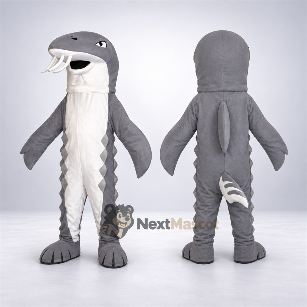 Catfish Mascot Costume - Gray for Parades Catfish Mascot Costume - Gray for Parades