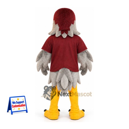 Falcon Mascot Costume - Red Shirt Falcon Mascot Costume - Red Shirt