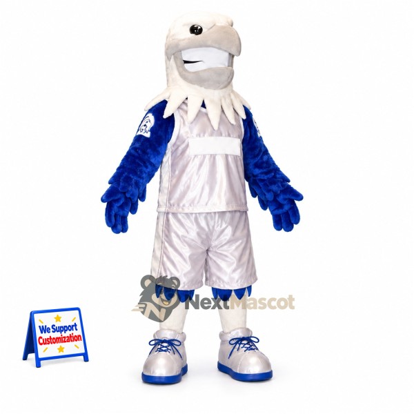 Eagle Mascot Costume - White and Blue