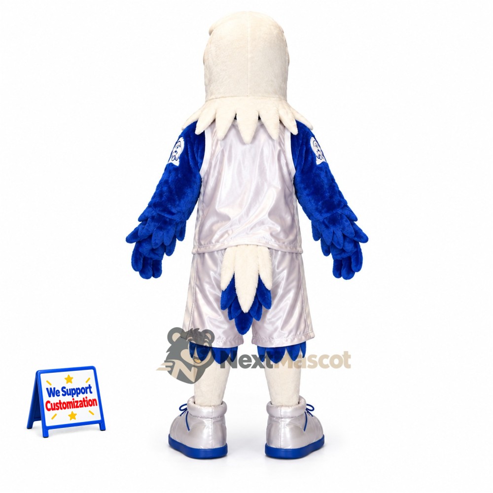Eagle Mascot Costume - White and Blue Eagle Mascot Costume - White and Blue
