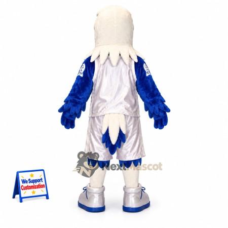 Eagle Mascot Costume - White and Blue Eagle Mascot Costume - White and Blue
