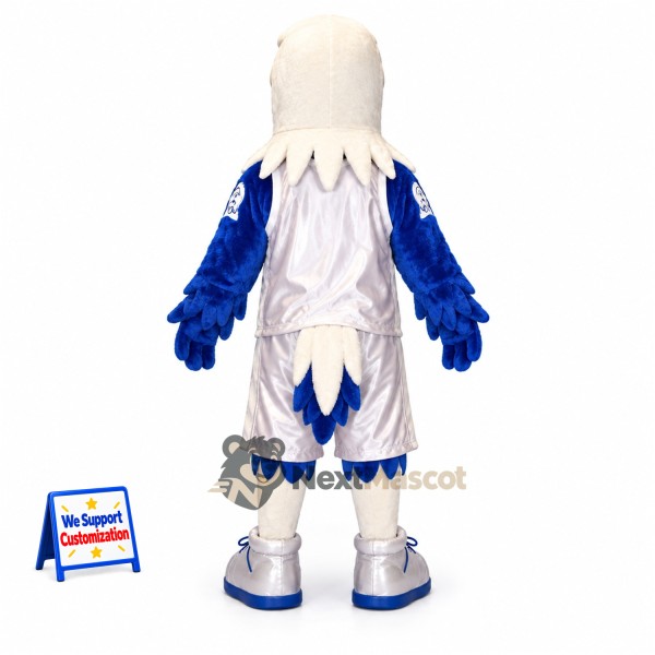 Eagle Mascot Costume - White and Blue