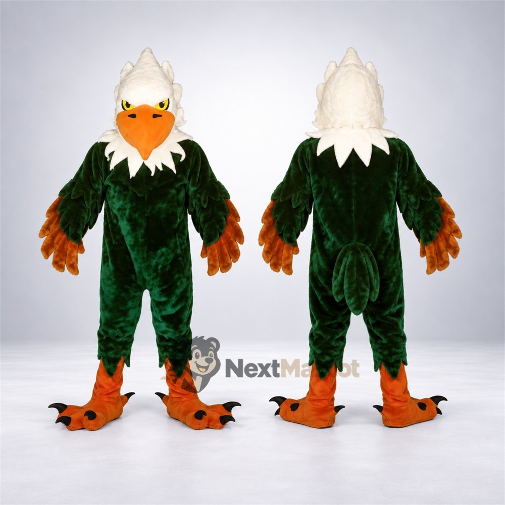 Eagle Mascot Costume - Green Eagle Mascot Costume - Green