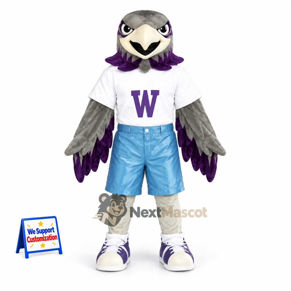 Bird Mascot Costume - Gray for School Events Bird Mascot Costume - Gray for School Events