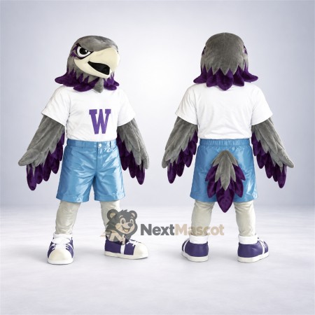 Bird Mascot Costume - Gray for School Events Bird Mascot Costume - Gray for School Events