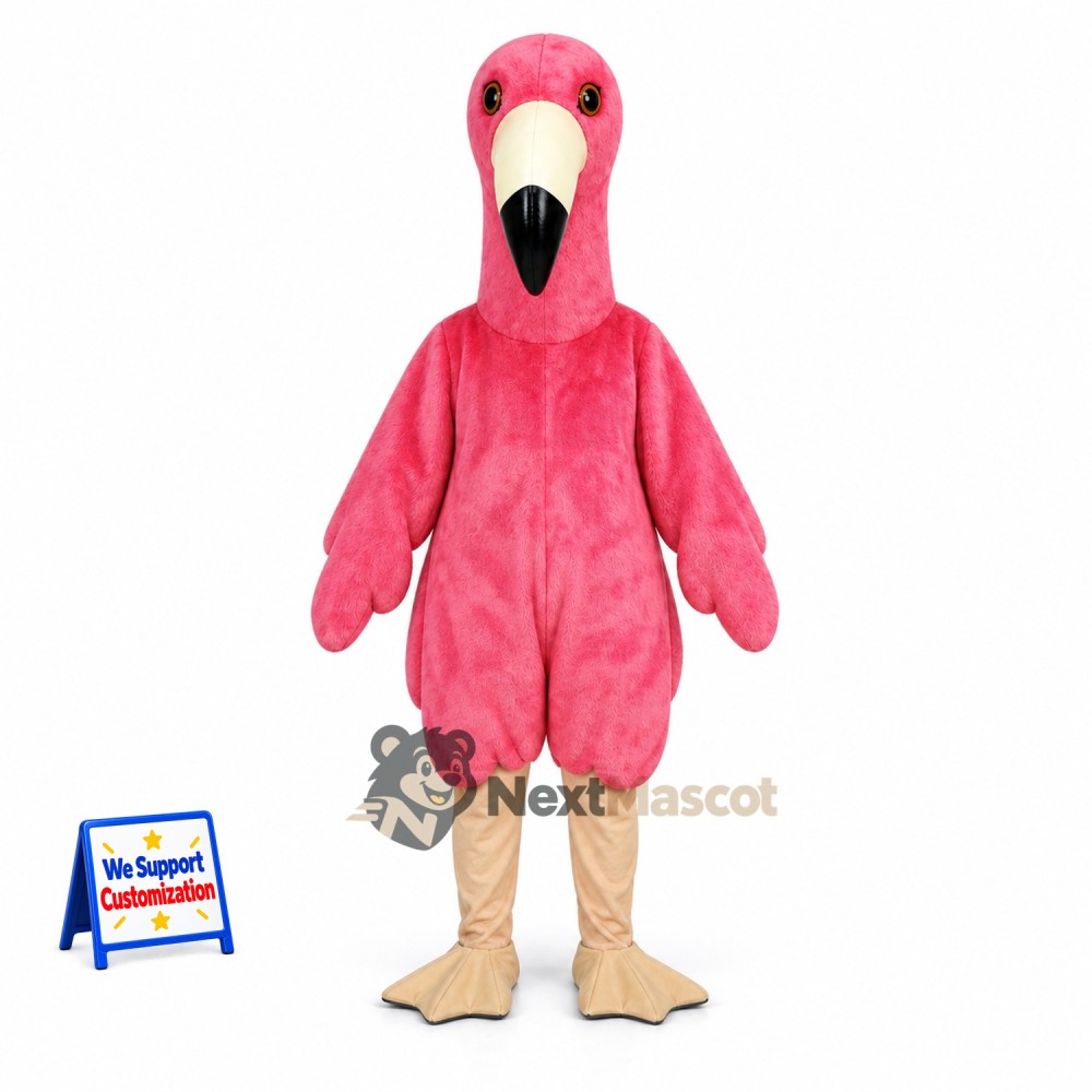 Flamingo Mascot Costume - Pink for School Events Flamingo Mascot Costume - Pink for School Events