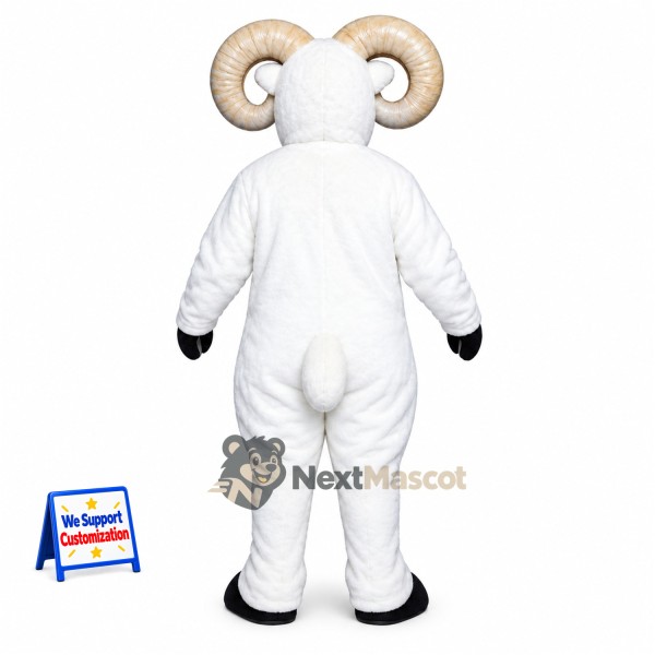 Ram Mascot Costume - White for Community Events Ram Mascot Costume - White for Community Events