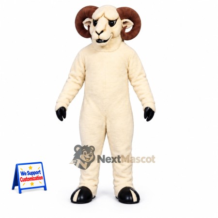Ram Mascot Costume - White for Festivals Ram Mascot Costume - White for Festivals