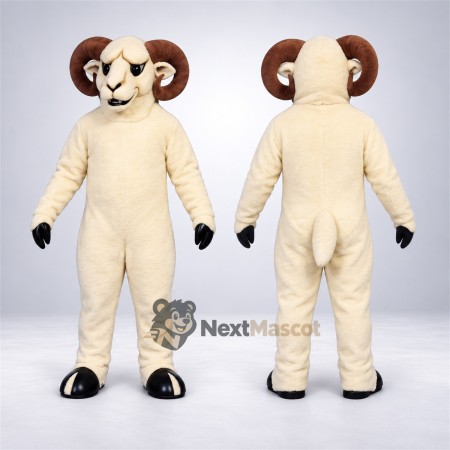 Ram Mascot Costume - White for Festivals Ram Mascot Costume - White for Festivals