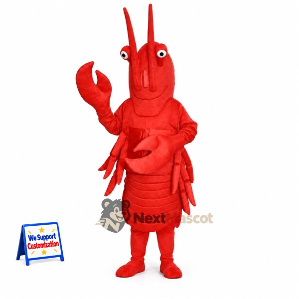 Lobster Mascot Costume - Red for Aquarium Shows