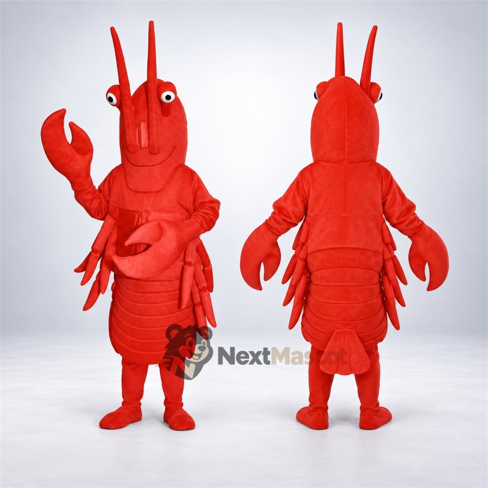 Lobster Mascot Costume - Red for Aquarium Shows Lobster Mascot Costume - Red for Aquarium Shows