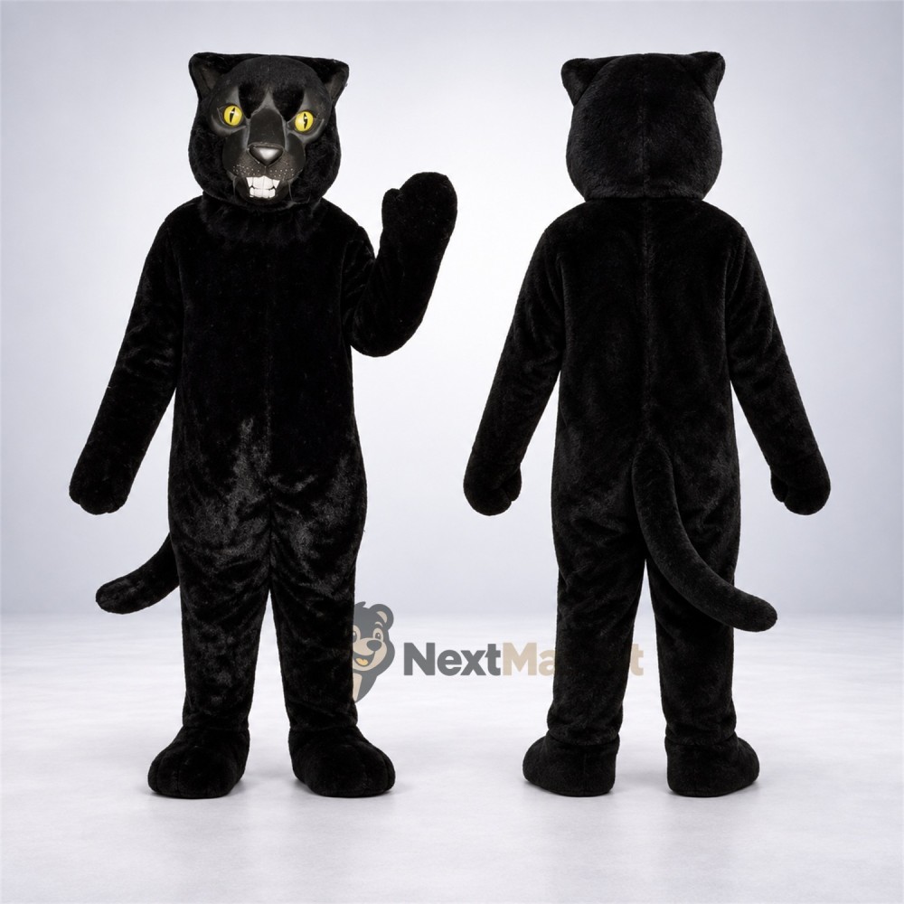 Panther Mascot Costume - Black for Sports Days Panther Mascot Costume - Black for Sports Days
