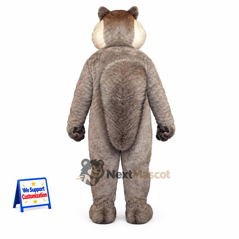 Squirrel Mascot Costume - Gray, White Belly Squirrel Mascot Costume - Gray, White Belly