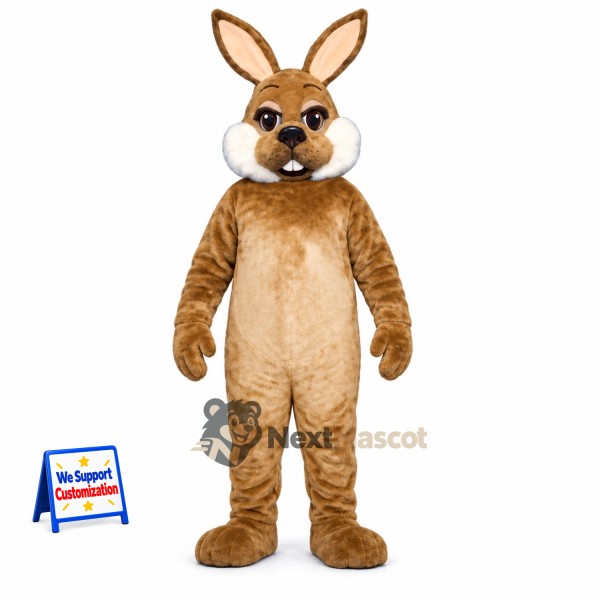 Rabbit Mascot Costume - Brown