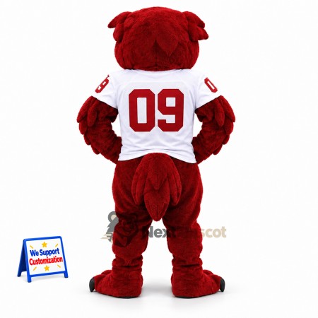 Owl Mascot Costume - Red for Parades Owl Mascot Costume - Red for Parades