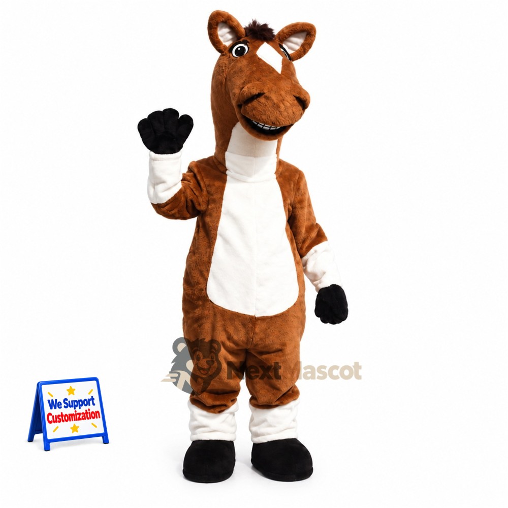 Horse Mascot Costume - Brown for Community Events Horse Mascot Costume - Brown for Community Events