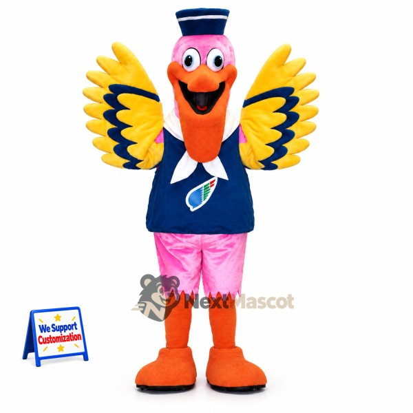 Pelican Mascot Costume - Sailor Style
