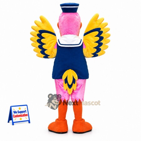 Pelican Mascot Costume - Sailor Style Pelican Mascot Costume - Sailor Style