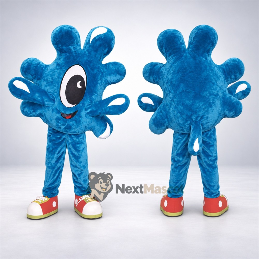 One Eyed Monster Mascot Costume - Blue