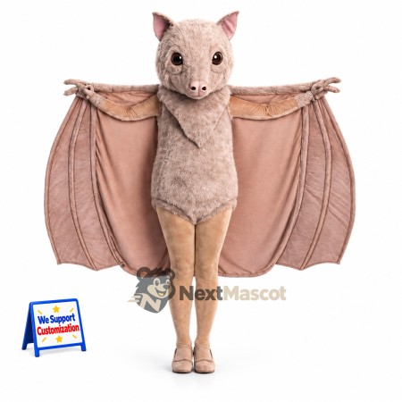 Bat Mascot Costume - Brown Bat Mascot Costume - Brown