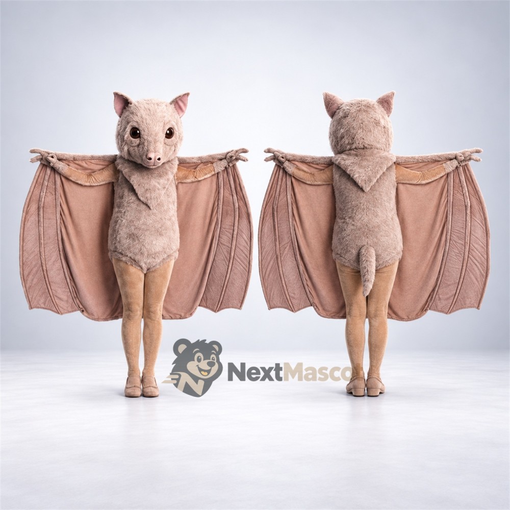 Bat Mascot Costume - Brown Bat Mascot Costume - Brown