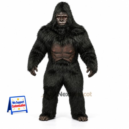 Gorilla Mascot Costume - Black for Pep Rallies Gorilla Mascot Costume - Black for Pep Rallies