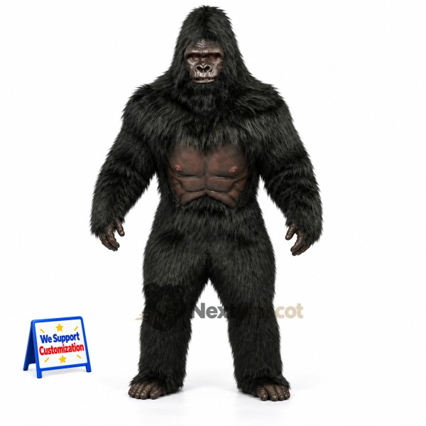 Gorilla Mascot Costume - Black for Pep Rallies