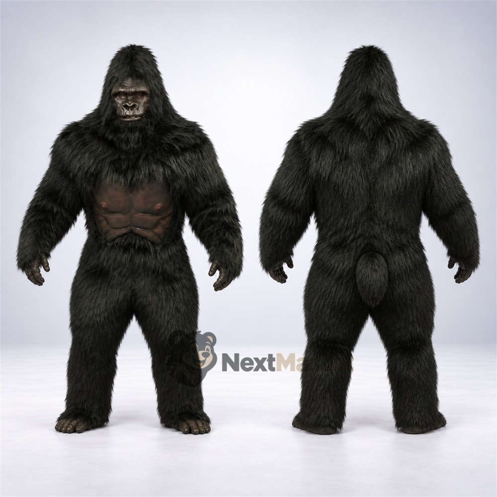 Gorilla Mascot Costume - Black for Pep Rallies Gorilla Mascot Costume - Black for Pep Rallies