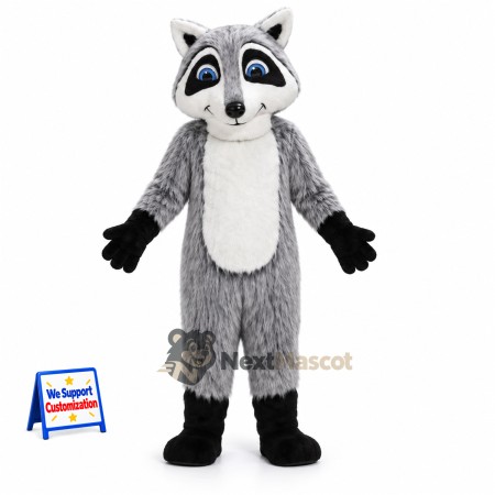Raccoon Mascot Costume - Gray for School Spirit Raccoon Mascot Costume - Gray for School Spirit