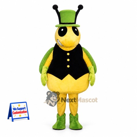Bee Mascot Costume - Green Top Hat Bee Mascot Costume - Green Top Hat